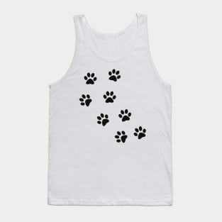 Animal footprint - black Tank Top